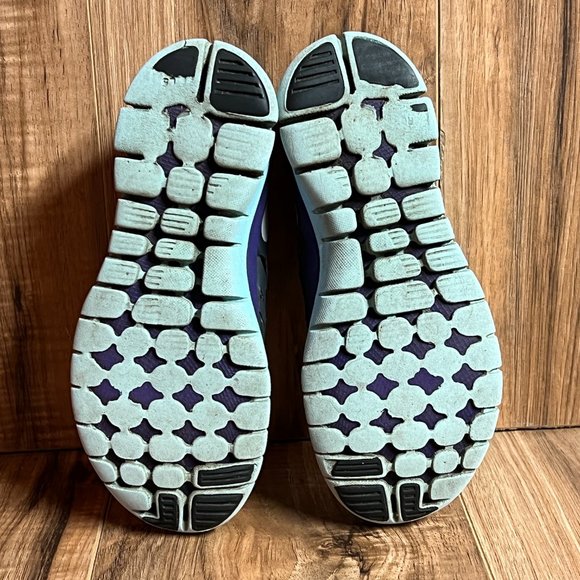 Nike Flex 2013 Womens Running Shoes Black Purple Blue 580441 017 EUC Size 5.5 - Picture 7 of 8